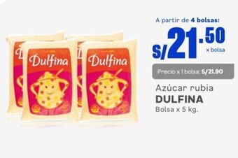 Makro Azúcar rubia DULFINA Bolsa x 5 kg. oferta