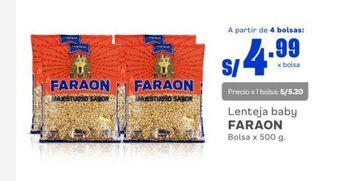 Makro Lenteja baby FARAON Bolsa x 500 g. oferta
