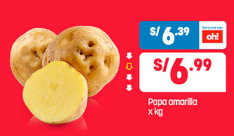 Plaza Vea Papa amarilla x kg oferta