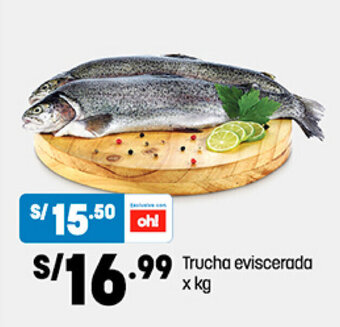 Plaza Vea Trucha eviscerada x kg oferta