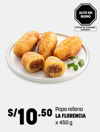 Plaza Vea Papa rellena LA FLORENCIA x 450 g oferta