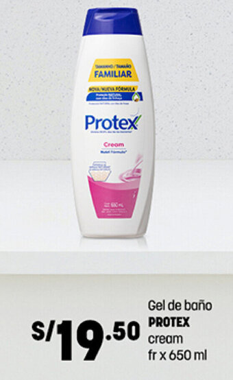 Plaza Vea Gel de baño PROTEX cream fr x 650 ml oferta