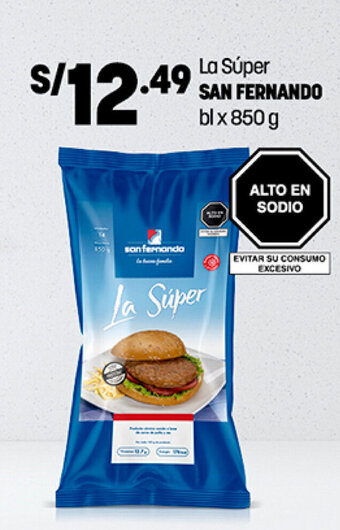 Plaza Vea La Súper SAN FERNANDO bl x 850 g oferta
