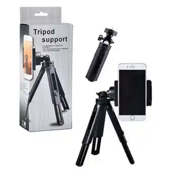 Linio Mini tripode extensible hasta 28cm adaptador para celular camara oferta
