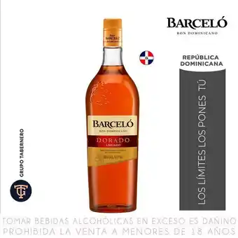 Metro Ron barceló dorado botella 1l oferta