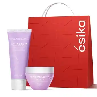 Ésika Set mascarilla facial aclarante + crema de rostro aclarant oferta