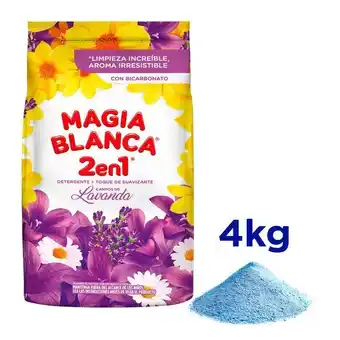 Metro Detergente en polvo 2 en 1 magia blanca campos de lavanda bolsa 4 kg oferta