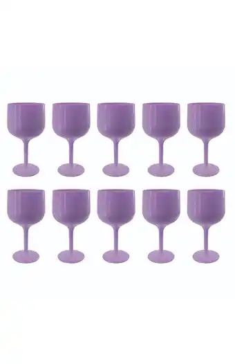 Tiendas EFE Juego de 10 copas de gin bluebox lila oferta