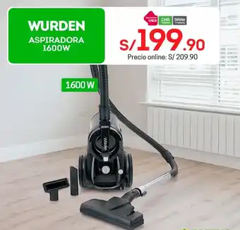 Tottus WURDEN ASPIRADORA 1600W oferta