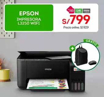 Tottus EPSON IMPRESORA L3250 WIFI oferta