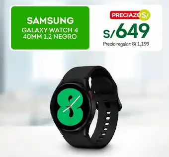 Tottus SAMSUNG GALAXY WATCH 4 40MM 1.2 NEGRO oferta