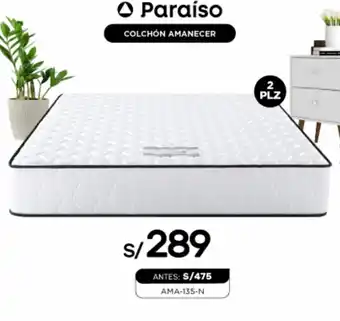 La Curacao Paraíso COLCHÓN AMANECER 2 PLZ AMA-135-N oferta