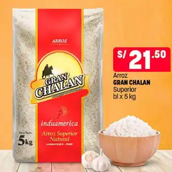 Plaza Vea Arroz GRAN CHALAN Superior bl x 5 kg oferta