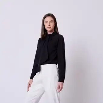 Fina Perú Blusa esmeralda negro oferta