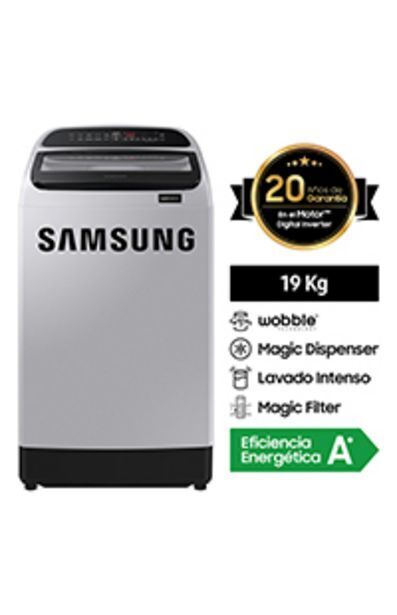 La Curacao Lavadora samsung eco inverter wa19t6260by/pe 19kg oferta