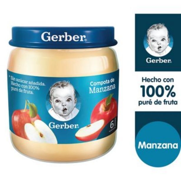 Tottus Compota de manzana gerber en frasco de 113 g oferta