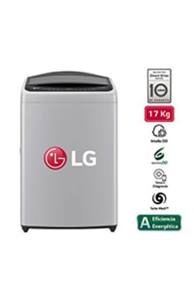 La Curacao Lavadora lg carga superior ai dd 17kg wt17dv6 gris oferta