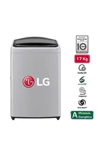 La Curacao Lavadora lg carga superior ai dd 17kg wt17dv6 gris oferta