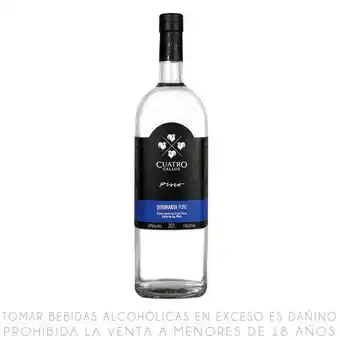 Metro Pisco puro quebranta cuatro gallos botella 1.75l oferta