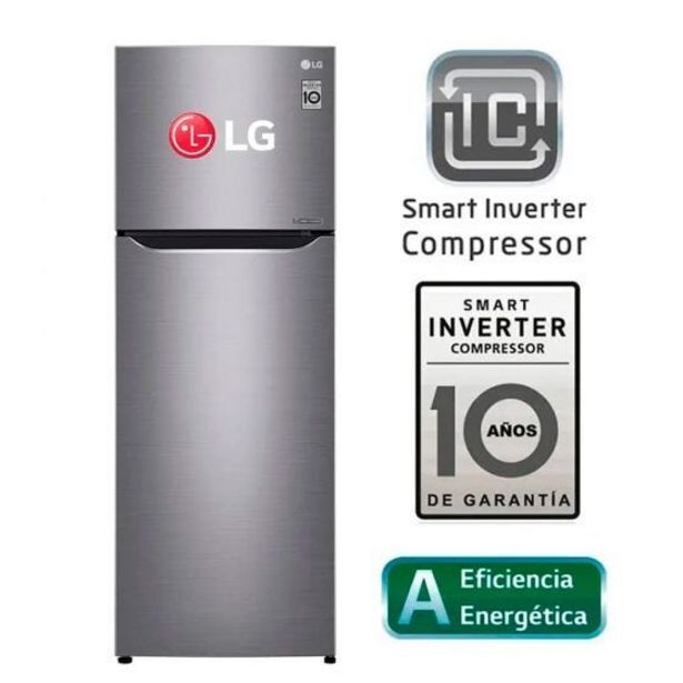 Hiraoka Refrigeradora lg top freezer gt32bppdc no frost 312l oferta