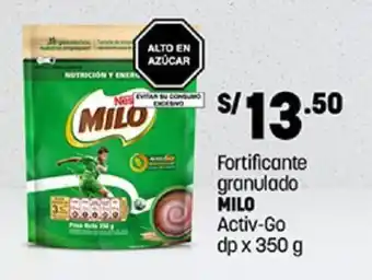Plaza Vea Fortificante granulado MILO Activ-Go dp x 350 g oferta