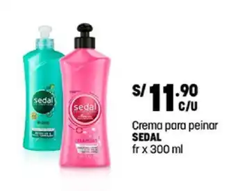 Plaza Vea Crema para peinar SEDAL fr x 300 ml oferta
