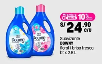 Plaza Vea Suavizante DOWNY floral / brisa fresca bt x 2.8 L oferta