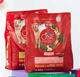 Plaza Vea Alimento para perros adultos ONE sabores variados bl x 6 kg oferta