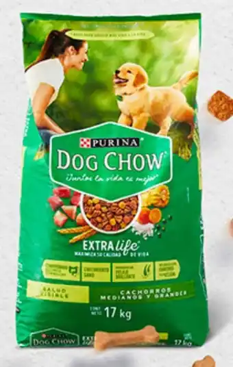 Plaza Vea Alimento para perros DOG CHOW Cachorro bl x 17 kg oferta