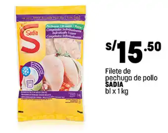 Plaza Vea Filete de pechuga de pollo SADIA bl x 1kg oferta