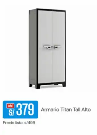 Promart Armario Titan Tall Alto oferta