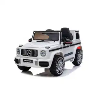 Maestro Auto a batería para niños camioneta todo terreno g63 12v 2 motor blanco mercedes benz oferta