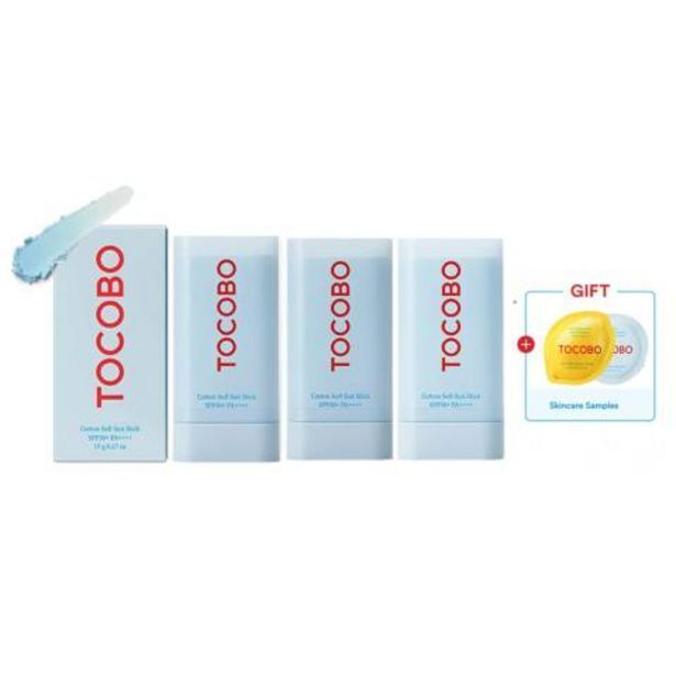 Linio Set de 3 bloqueadores tocobo cotton sun stick 50+ oferta