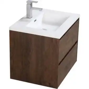 Maestro Mueble de baño vanitorio slim chocolate oferta