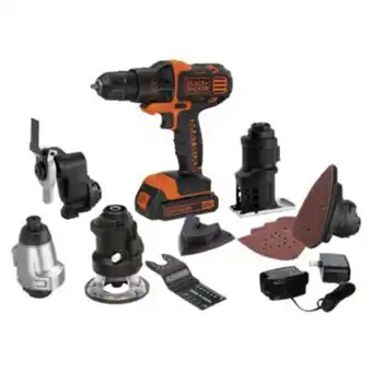 Maestro Taladro atornillador inalambrico 20v 6en1 matrix mtx20k6a black+decker oferta