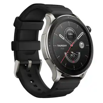 Coolbox Smartwatch amazfit gtr 4, resistente al agua 5atm, batería hasta 14 días, 150 modos deportivos, 1.43, negro oferta