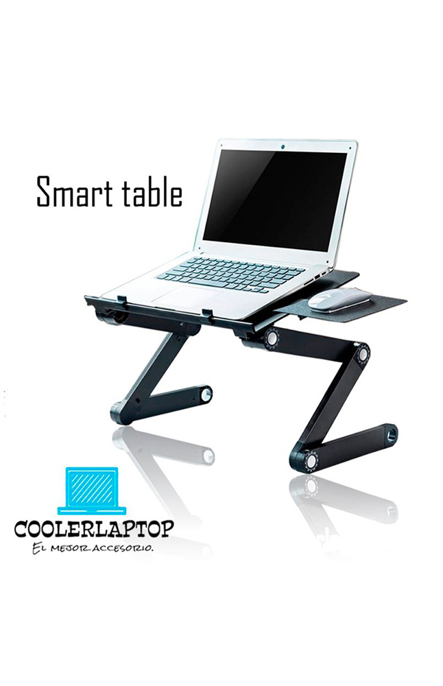 Tiendas EFE Mesa coolerlaptop plegable con posa mouse negro oferta