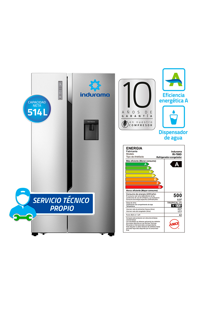 Tiendas EFE Refrigeradora indurama ri-788d 514lt oferta