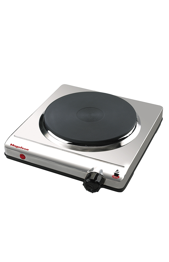 Tiendas EFE Cocina eléctrica magefesa 1 quemador 29cm mgf8013 plateado oferta
