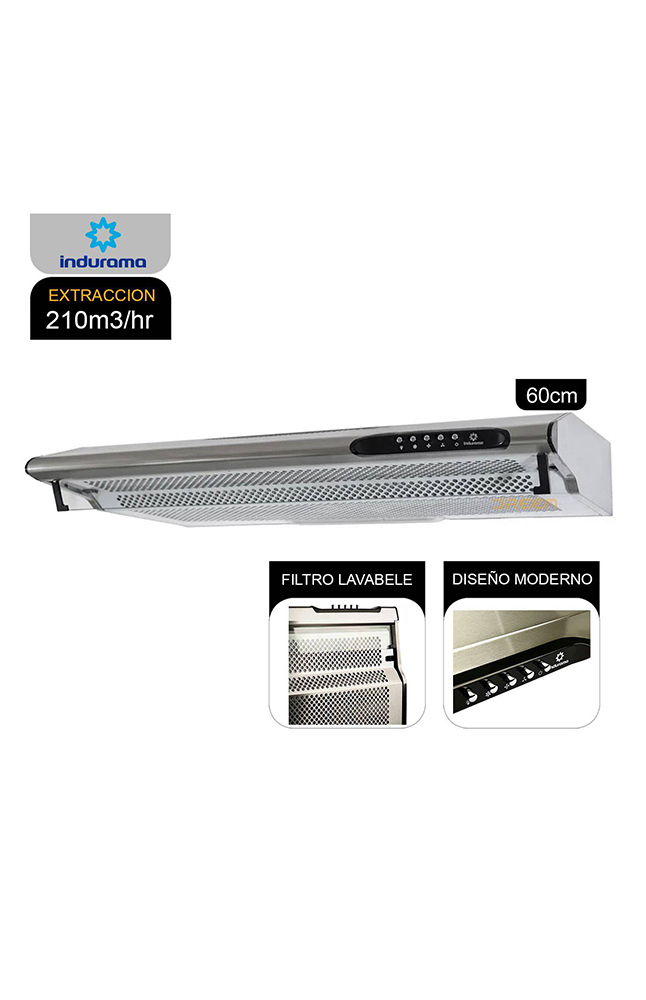 Tiendas EFE Campana extractora indurama 3v cei-602crp oferta