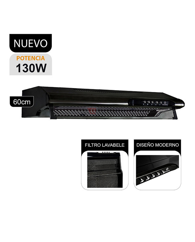 Tiendas EFE Campana extractora indurama 60cm cei-602ne oferta