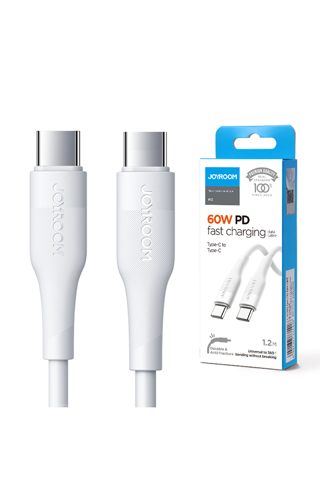 Tiendas EFE Cable de carga rápida joyroom c a c 60w 1.2m blanco oferta