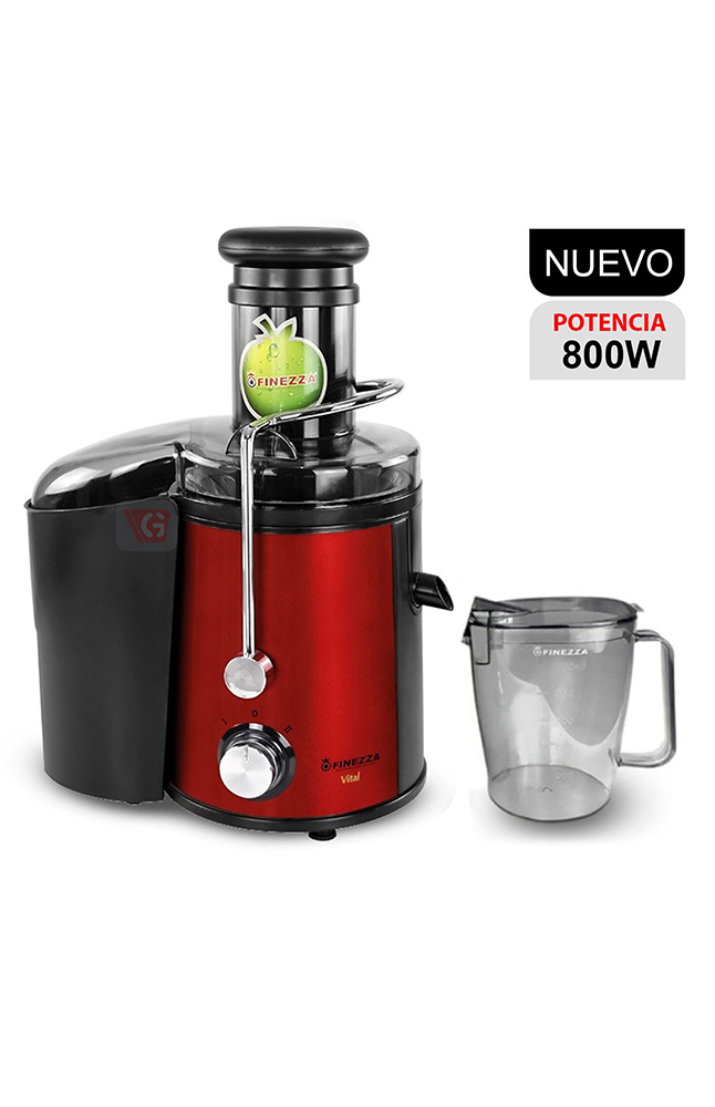 Tiendas EFE Extractor de jugo finezza 800w fz-6098ex rojo oferta