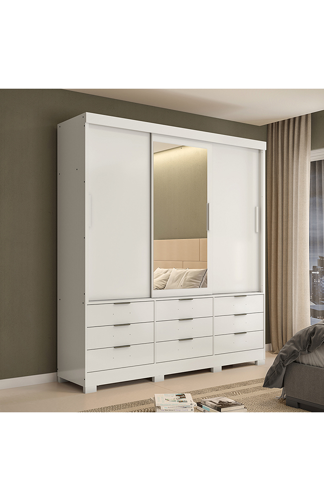 Tiendas EFE Ropero pazart flex sicilia 3 puertas blanco oferta