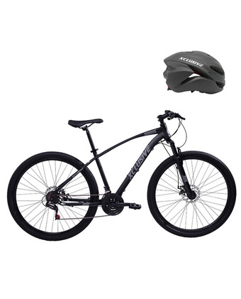 Tiendas EFE Bicicleta acero xclusive aro 29 n/g + casco xclusive mtb negro m oferta