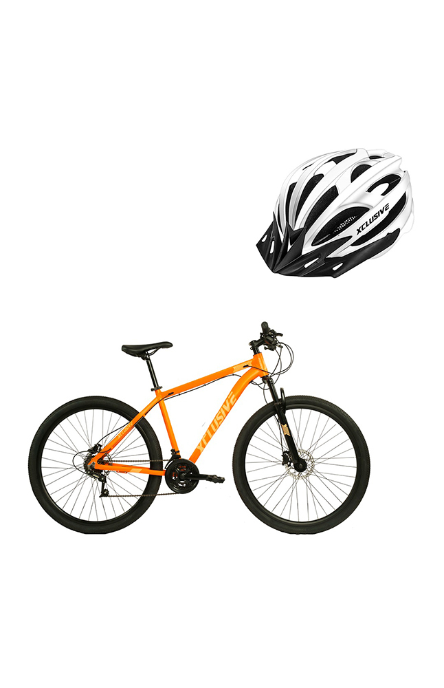 Tiendas EFE Bicicleta aluminio xclusive aro 29 nn + casco blanco con l oferta