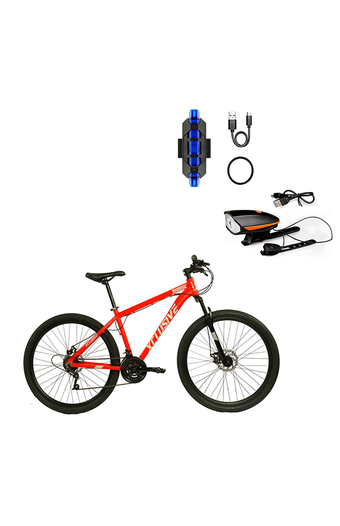 Tiendas EFE Bicicleta aluminio xclusive aro 29 rg + kit de luces delanteras naranja y traseras azul oferta