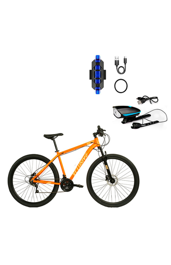 Tiendas EFE Bicicleta aluminio xclusive aro 29 nn + kit de luces delanteras celeste y traseras azul oferta