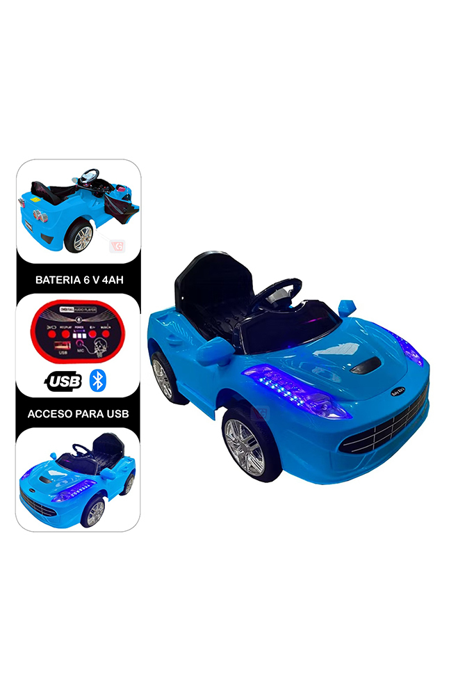 Tiendas EFE Carro a batería baby kits porsche azul oferta
