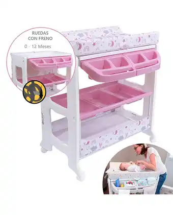 Tiendas EFE Bañera cambiador maxi 815-1 rosado oferta